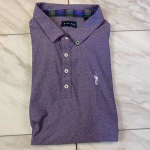 William Murray Performance Golf Polo Heathered Purple XL